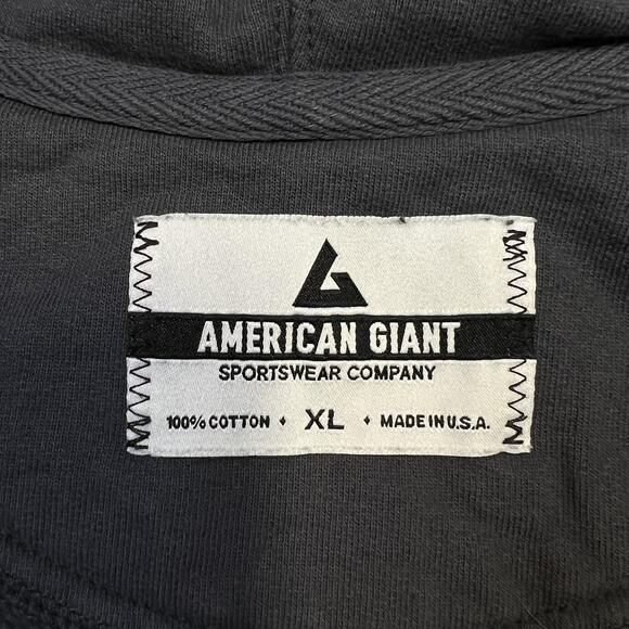 American Giant Hoodie Mens XL Full Zip Sweatshirt Made in USA Heavyweight - Picture 5 of 12